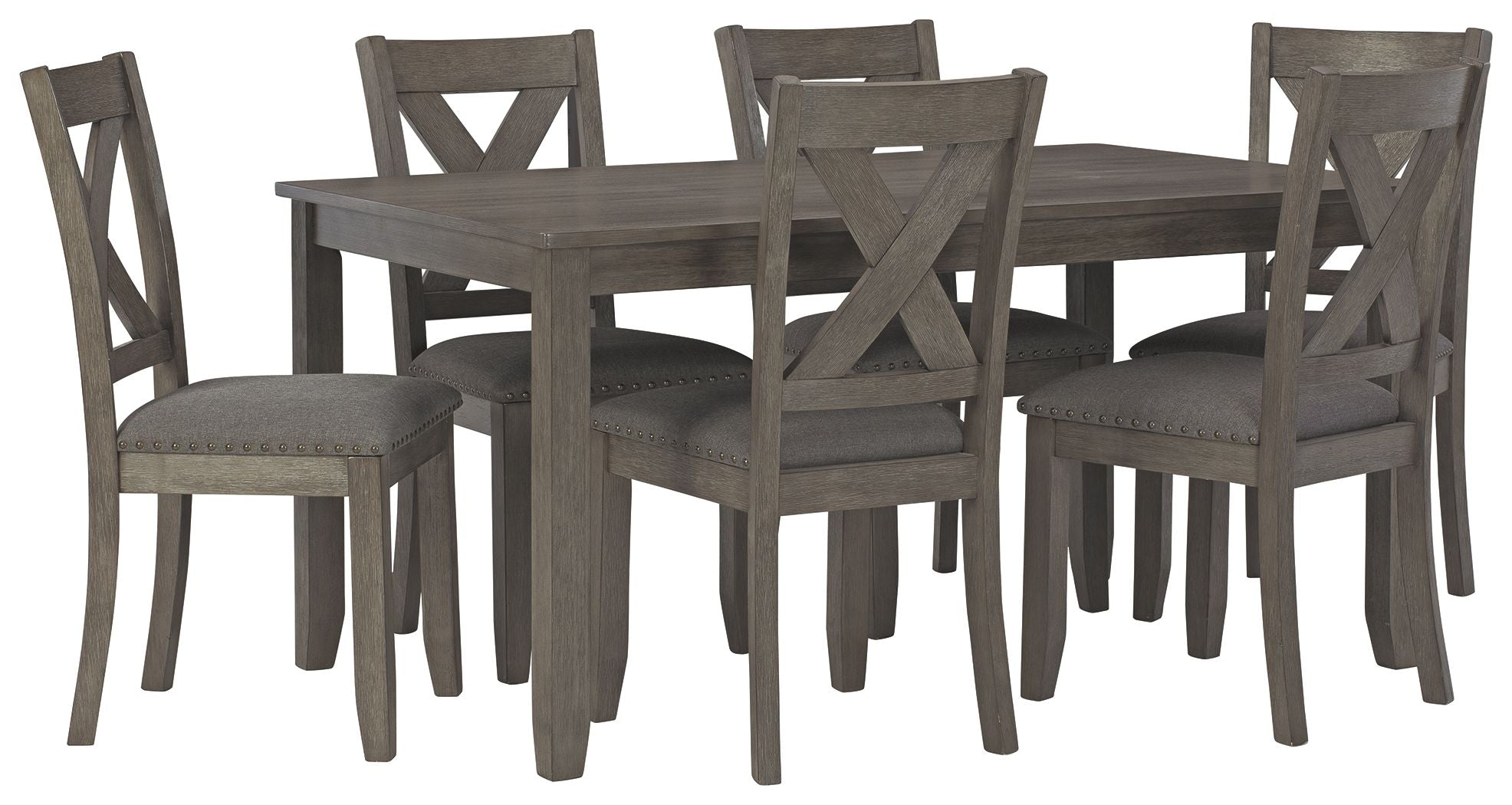 Caitbrook - Gray - RECT DRM Table Set (Set of 7) - Urban Living Furniture (Los Angeles, CA)