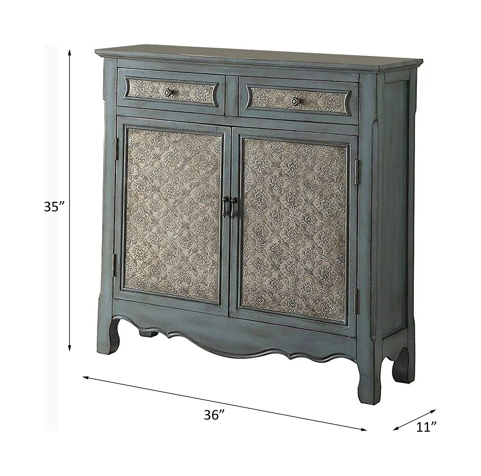 Winchell - 35" Console Cabinet - Antique Blue - Urban Living Furniture (Los Angeles, CA)