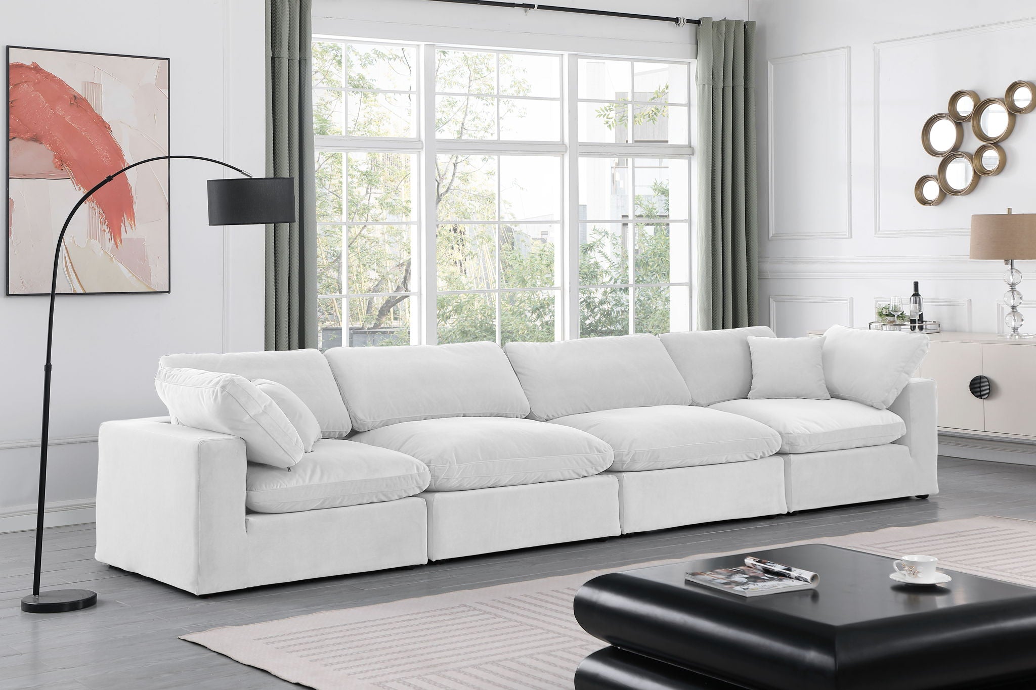 Comfy - Velvet Modular Sofa 4 Seats - Urban Living Furniture (Los Angeles, CA)