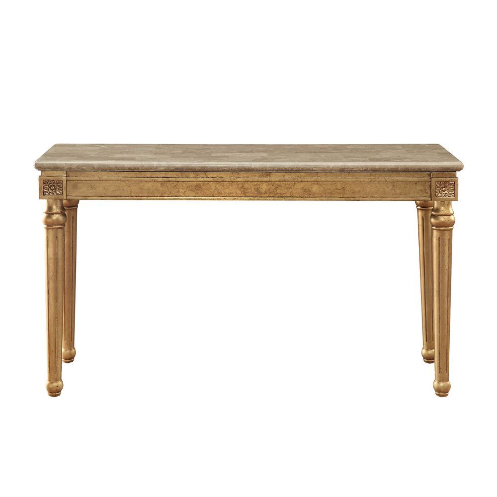 Daesha - Sofa Table - Marble Top & Antique Gold - Urban Living Furniture (Los Angeles, CA)
