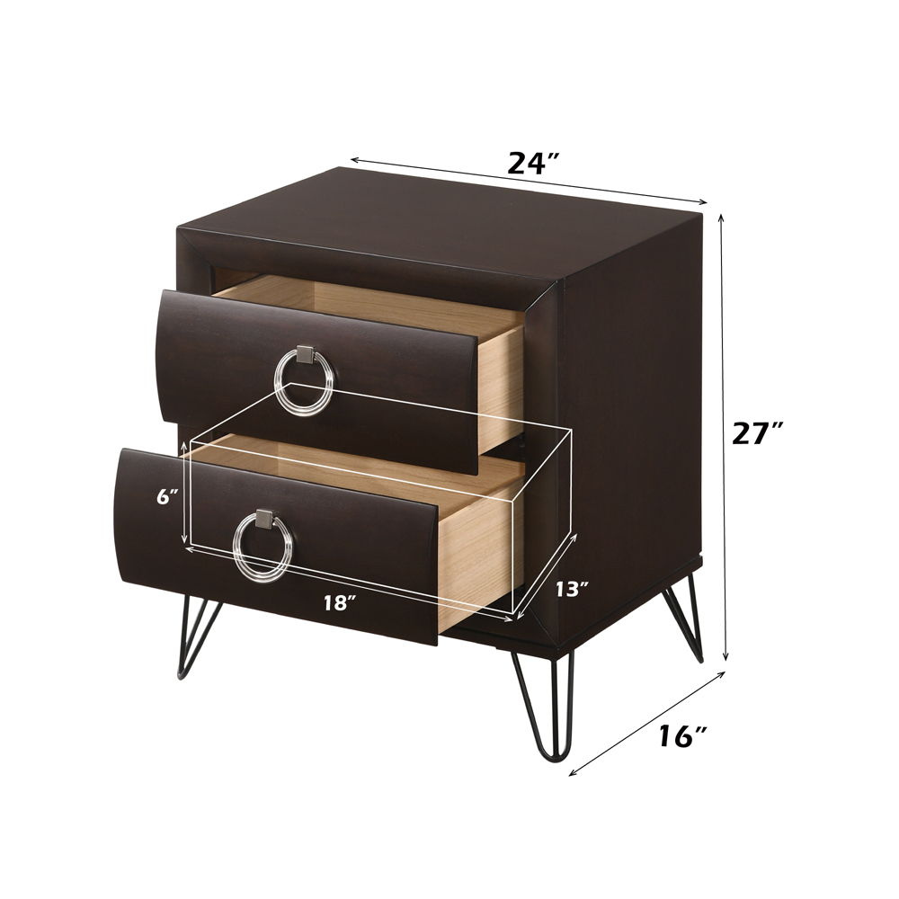 Tablita - Nightstand - Dark Merlot - Urban Living Furniture (Los Angeles, CA)