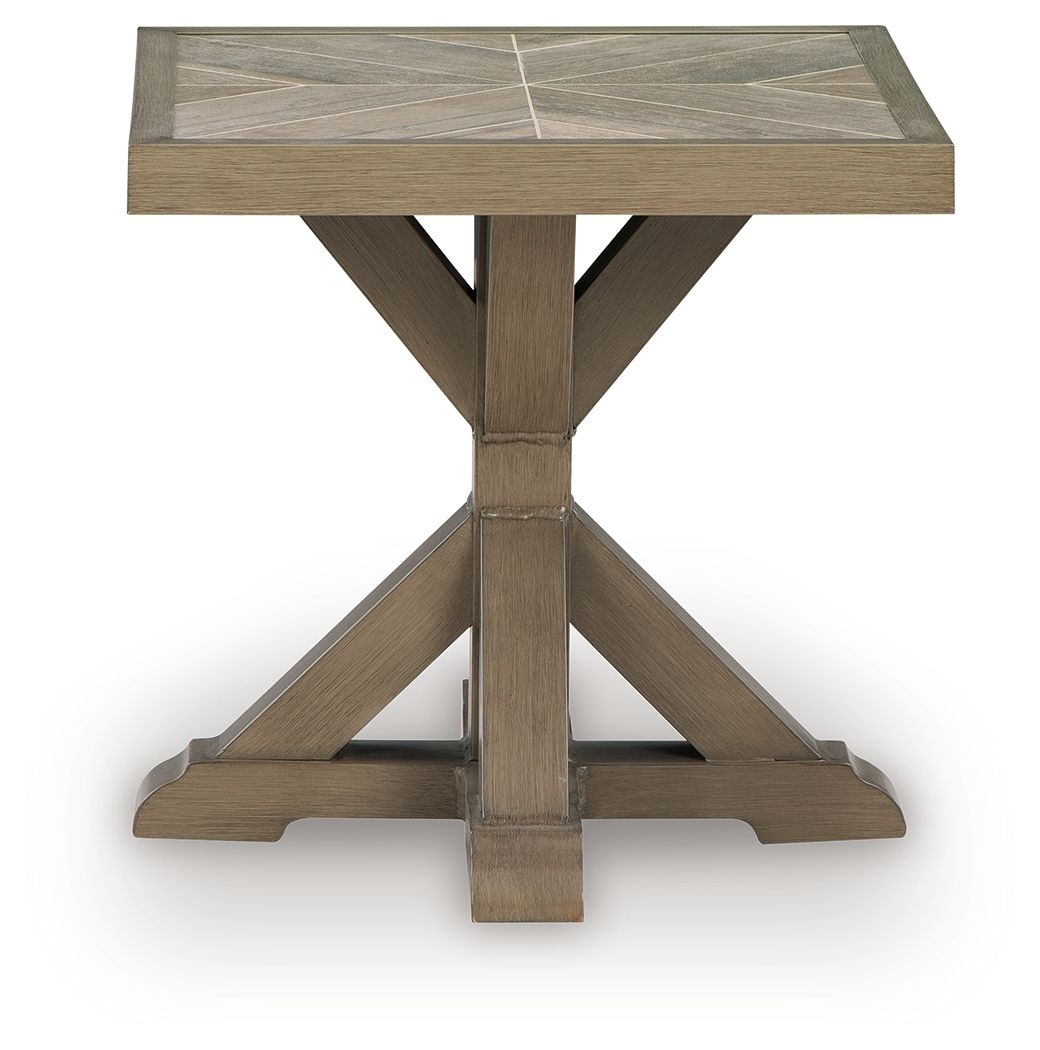 Laguna Heights - Square End Table - Beige - Urban Living Furniture (Los Angeles, CA)