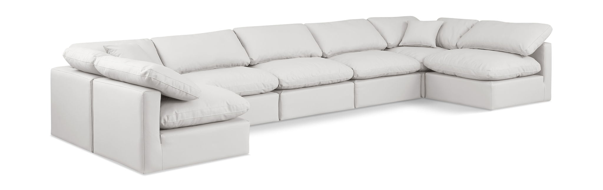 Indulge - Faux Leather 7 Piece Modular U-Shaped Sectional - Urban Living Furniture (Los Angeles, CA)