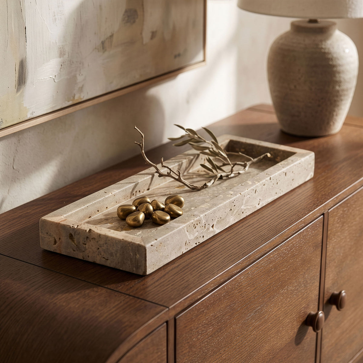 Michael - Genuine Marble Tray