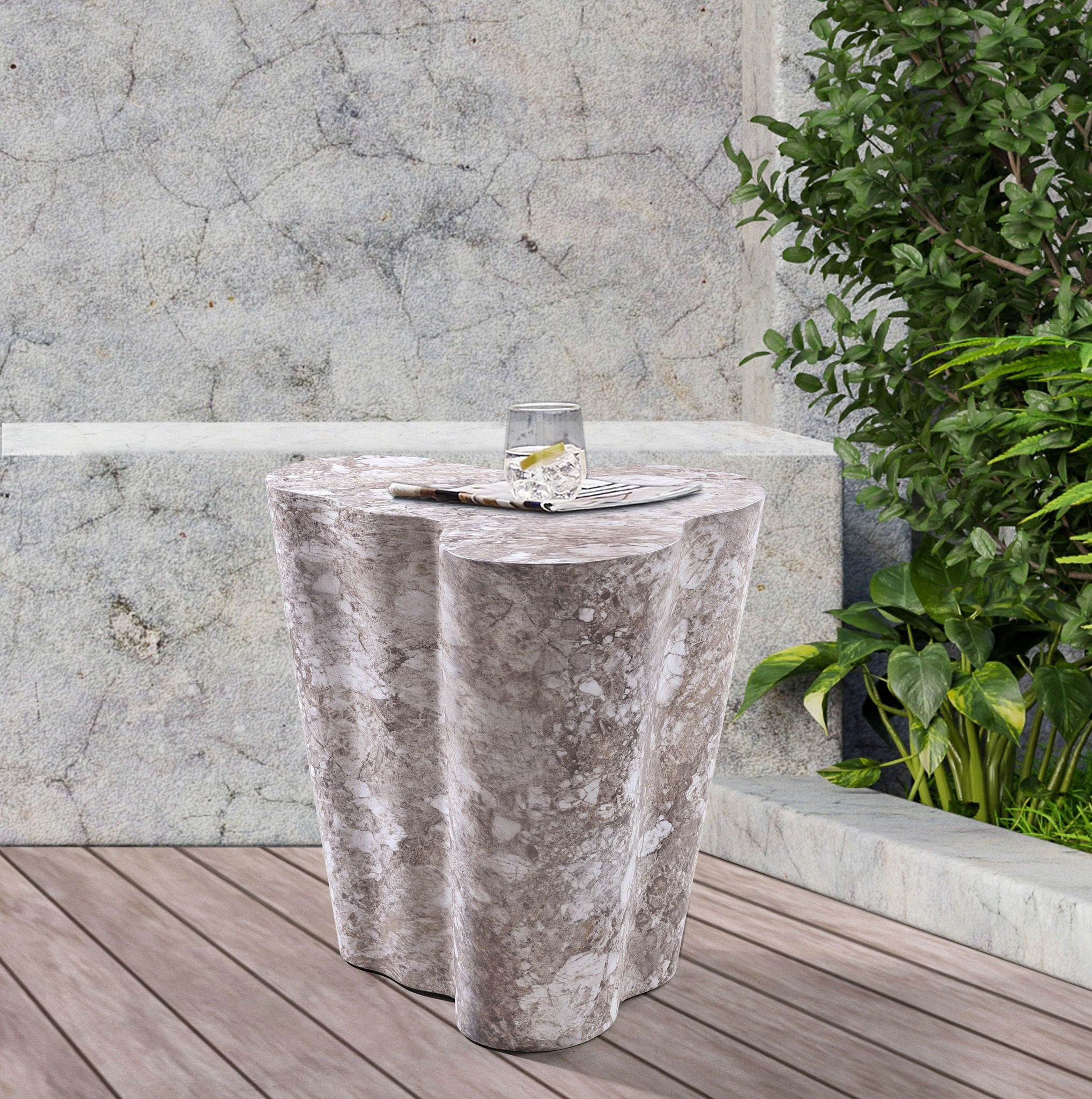 Monza - Concrete End Table - Urban Living Furniture (Los Angeles, CA)