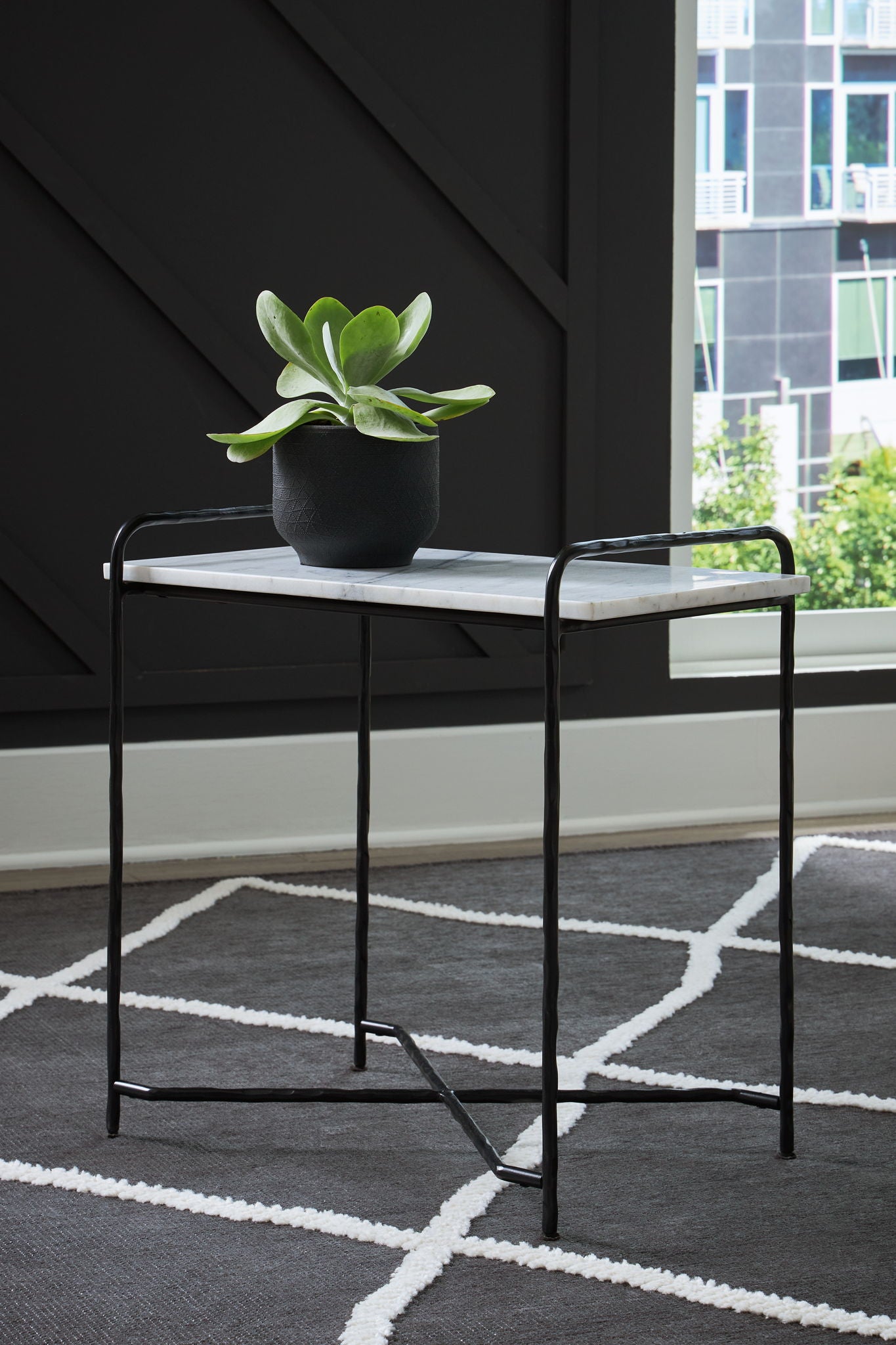 Ashber - White / Black - Accent Table - Urban Living Furniture (Los Angeles, CA)