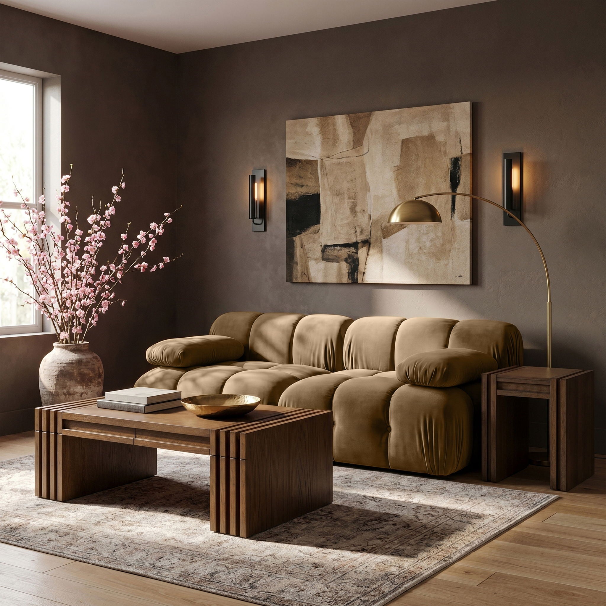 Orin - Velvet Performance Fabric Upholstered 2 Piece Modular Sofa - Urban Living Furniture (Los Angeles, CA)