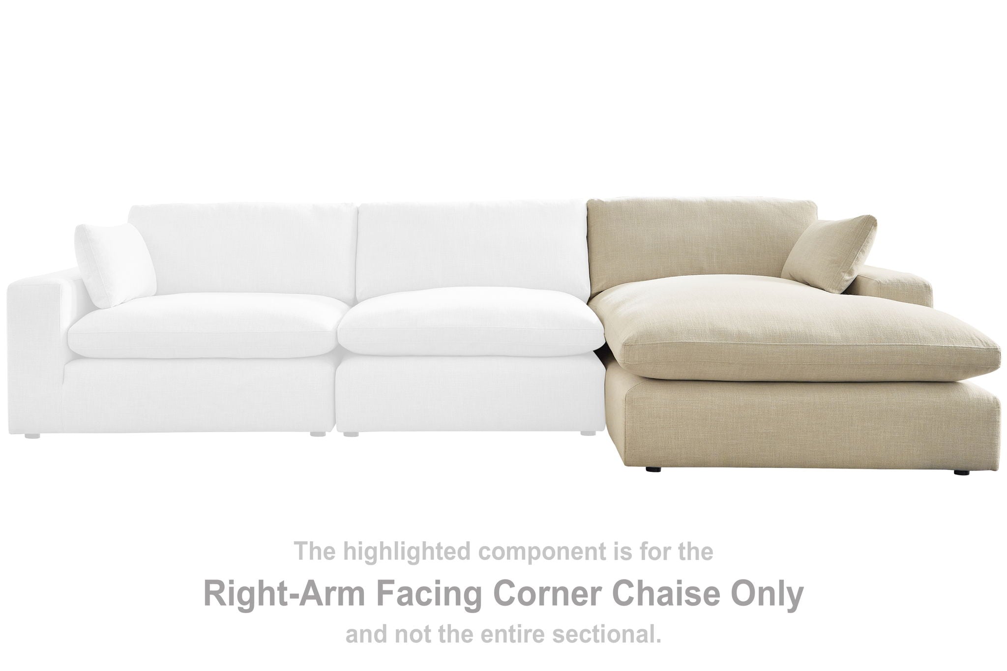 Elyza - RAF Corner Chaise - Linen - Urban Living Furniture (Los Angeles, CA)