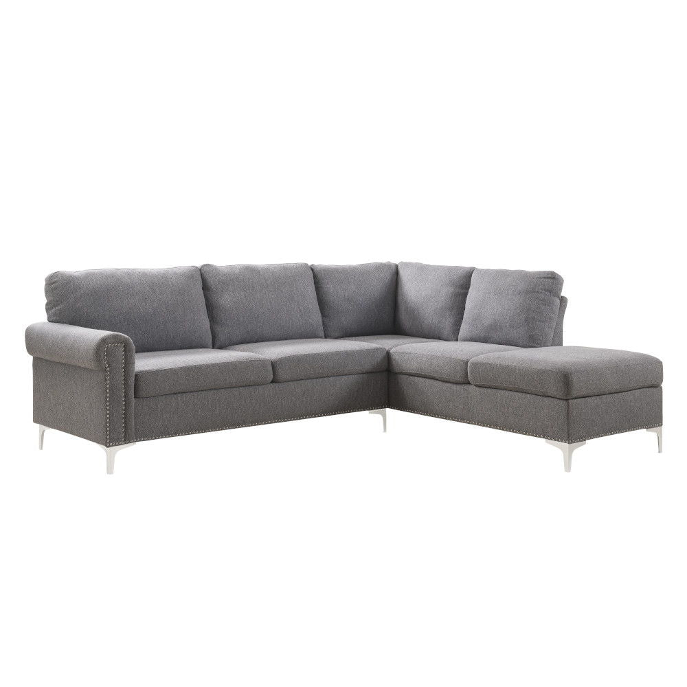 Melvyn - Sectional Sofa - Gray Fabric - Urban Living Furniture (Los Angeles, CA)