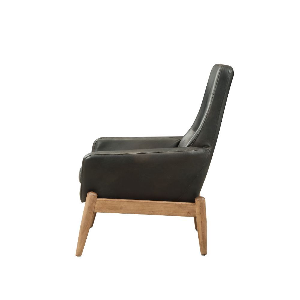 Dolphin - Accent Chair - Black Top Grain Leather - Urban Living Furniture (Los Angeles, CA)