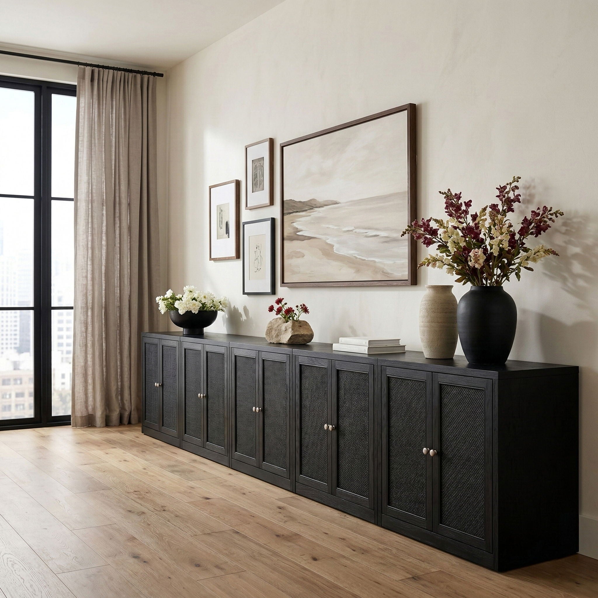 Vero - Solid Wood And Oak Venee Sideboard/Buffet - Urban Living Furniture (Los Angeles, CA)