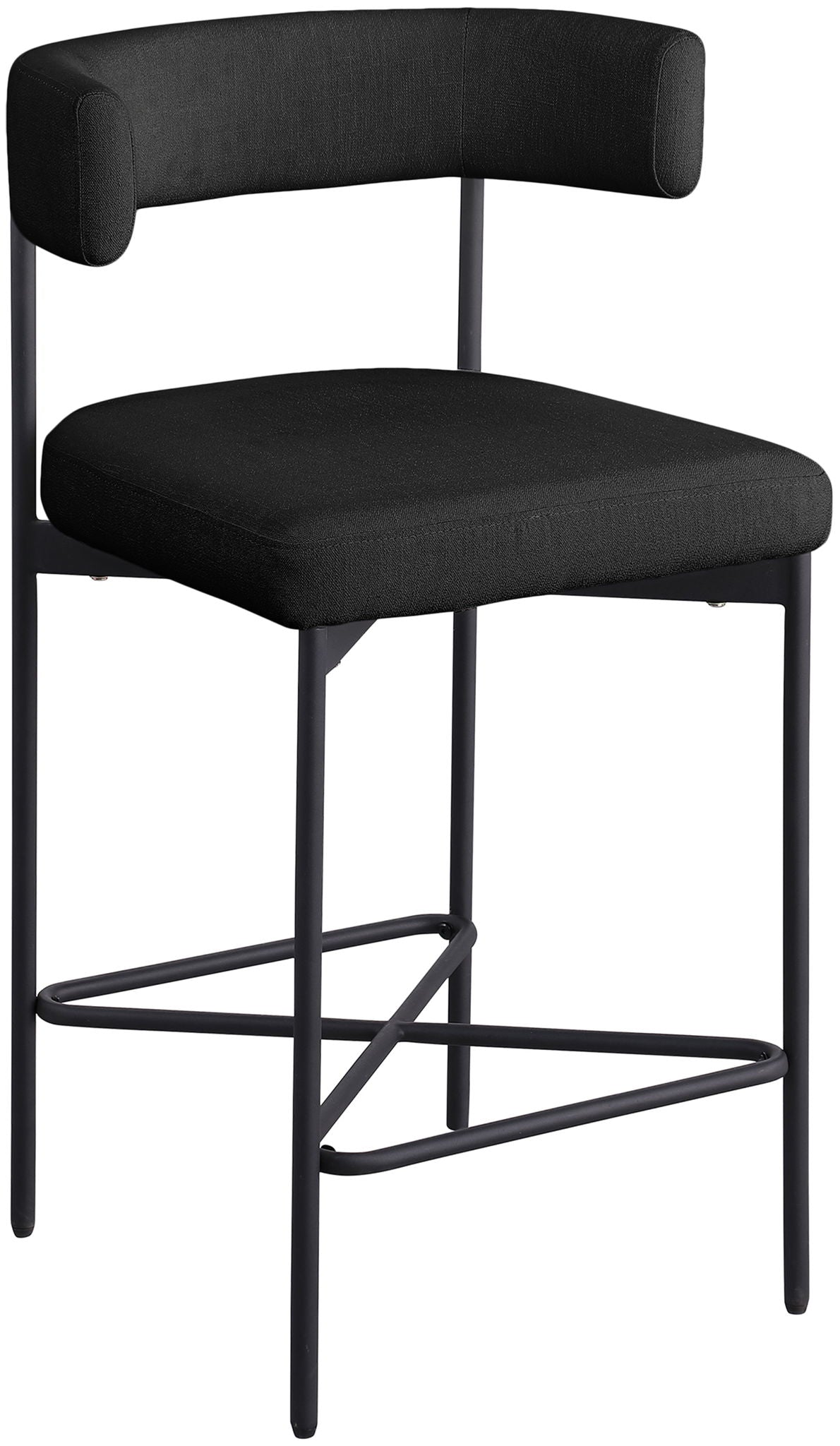 Rivage - Durable Stool With Black Frame (Set of 2) - Urban Living Furniture (Los Angeles, CA)