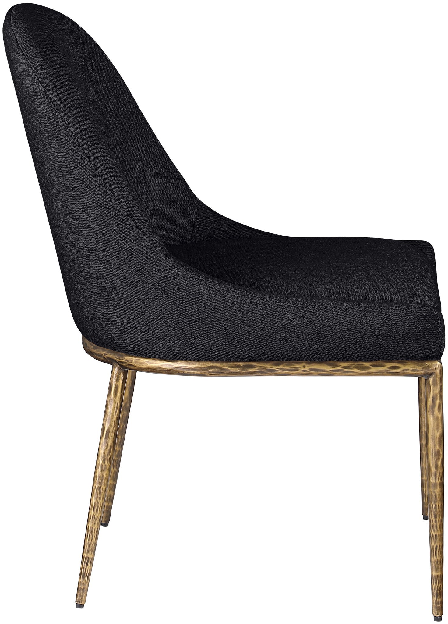 Ferro - Upholstered Dining Side Chair With Brushed Gold Legs - Urban Living Furniture (Los Angeles, CA)