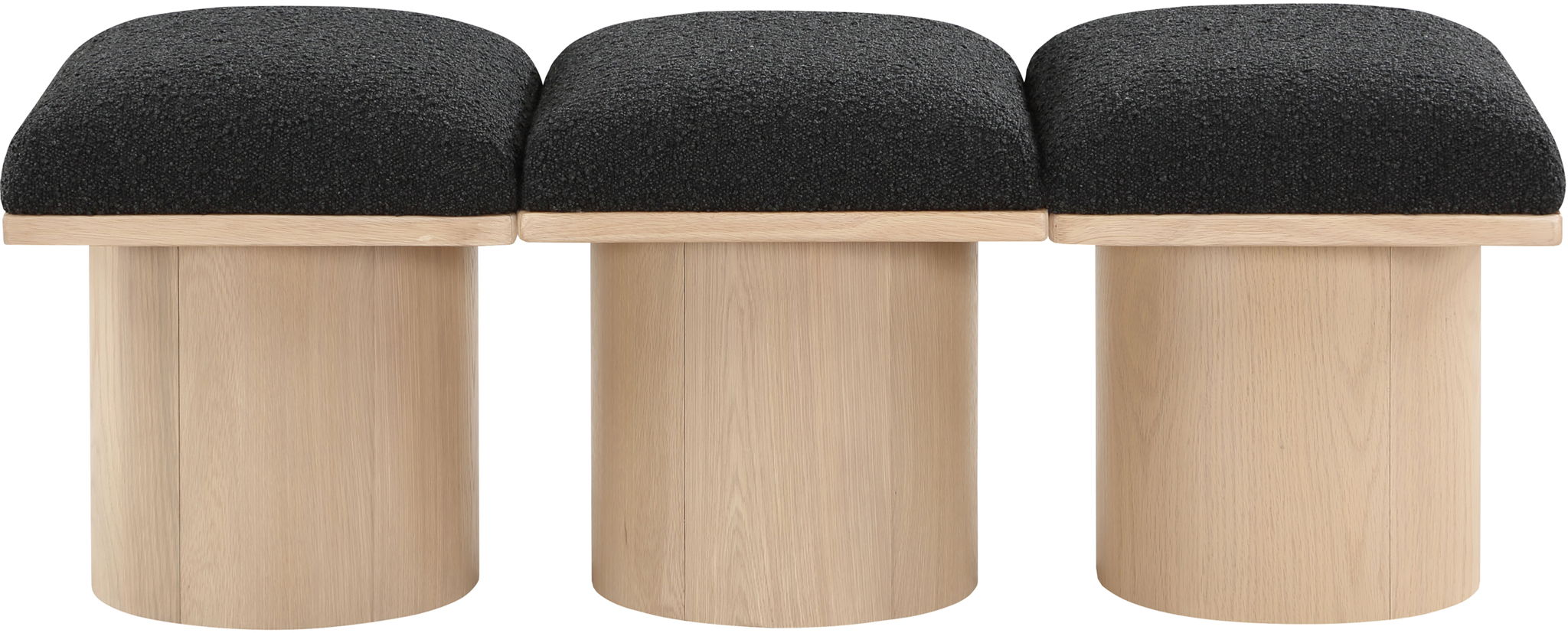 Pavilion - 3 Piece Modular Bench With Natural Base