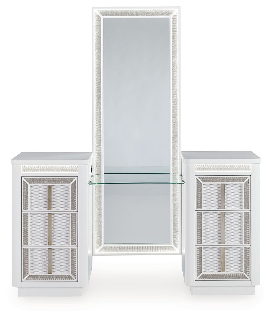 Chalanna - White - Vanity With Mirror - Urban Living Furniture (Los Angeles, CA)