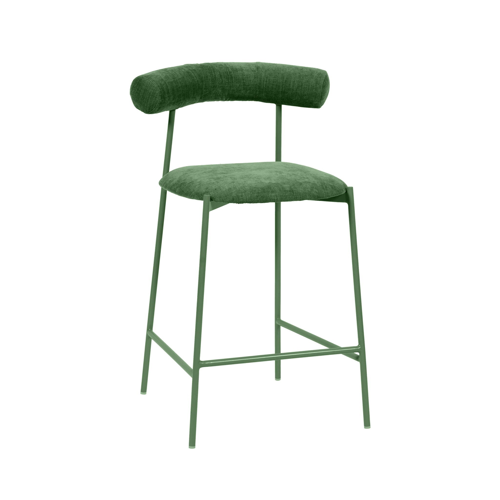 Liliana - Velvet Bar Stool - Urban Living Furniture (Los Angeles, CA)
