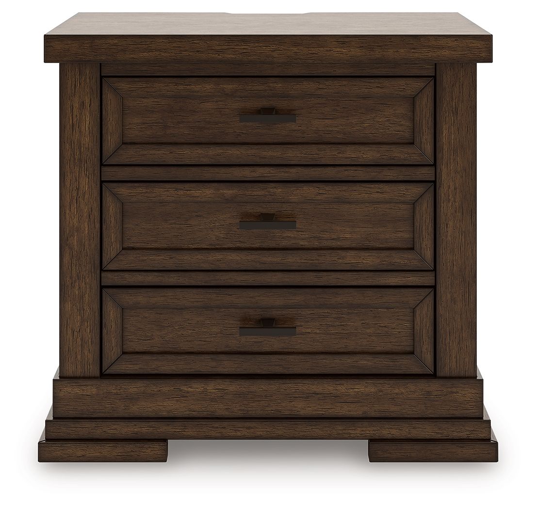 Taffenbrook - Medium Brown - Three Drawer Night Stand - Urban Living Furniture (Los Angeles, CA)
