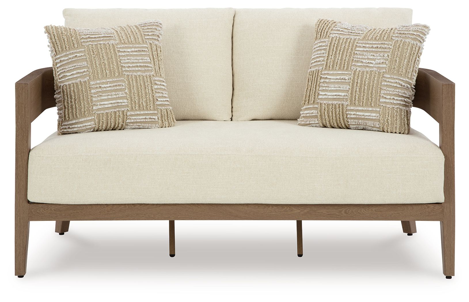 Serene Bay - Dark Brown / White - Loveseat With Cushion - Urban Living Furniture (Los Angeles, CA)