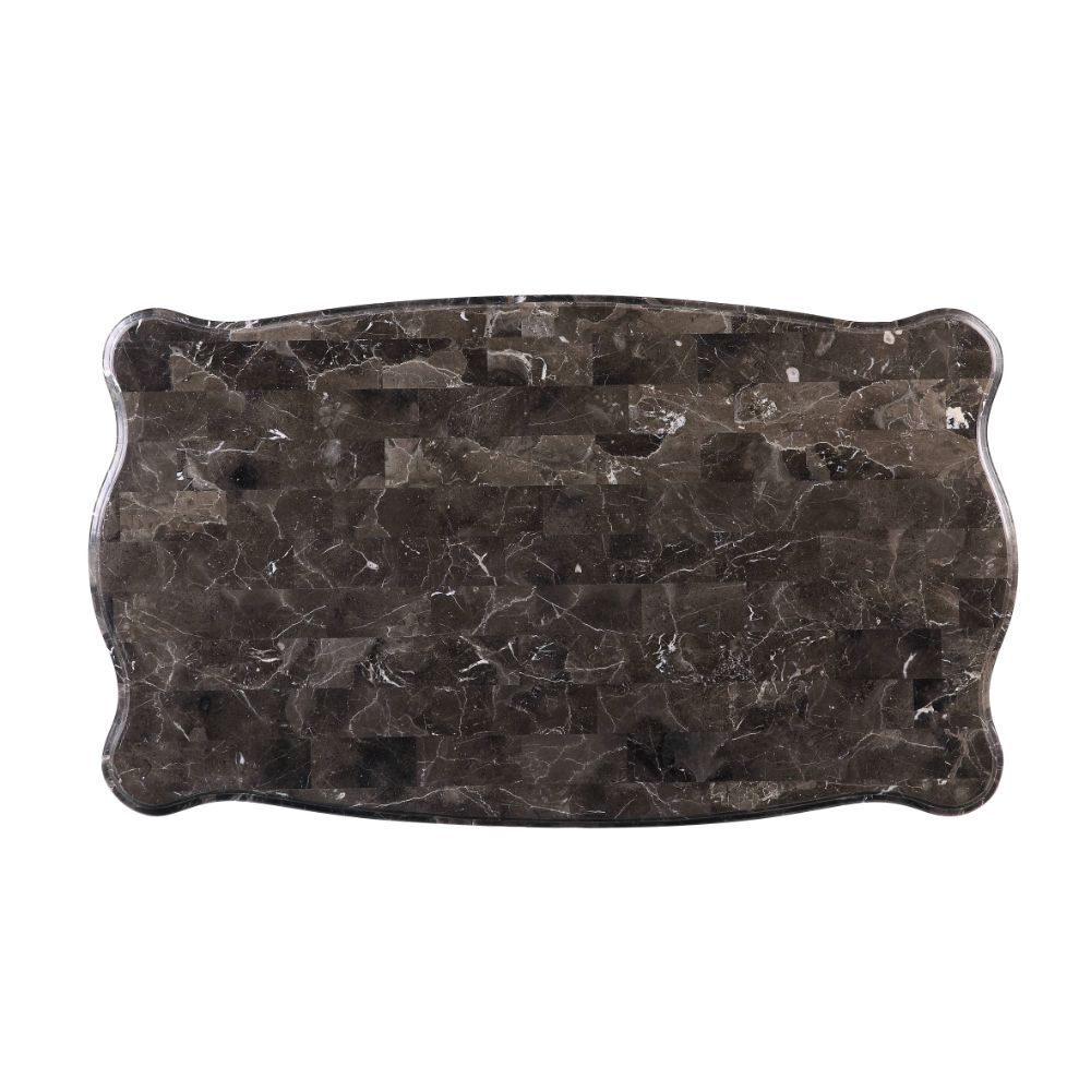 Miyeon - Coffee Table - Marble Top & Cherry - Urban Living Furniture (Los Angeles, CA)