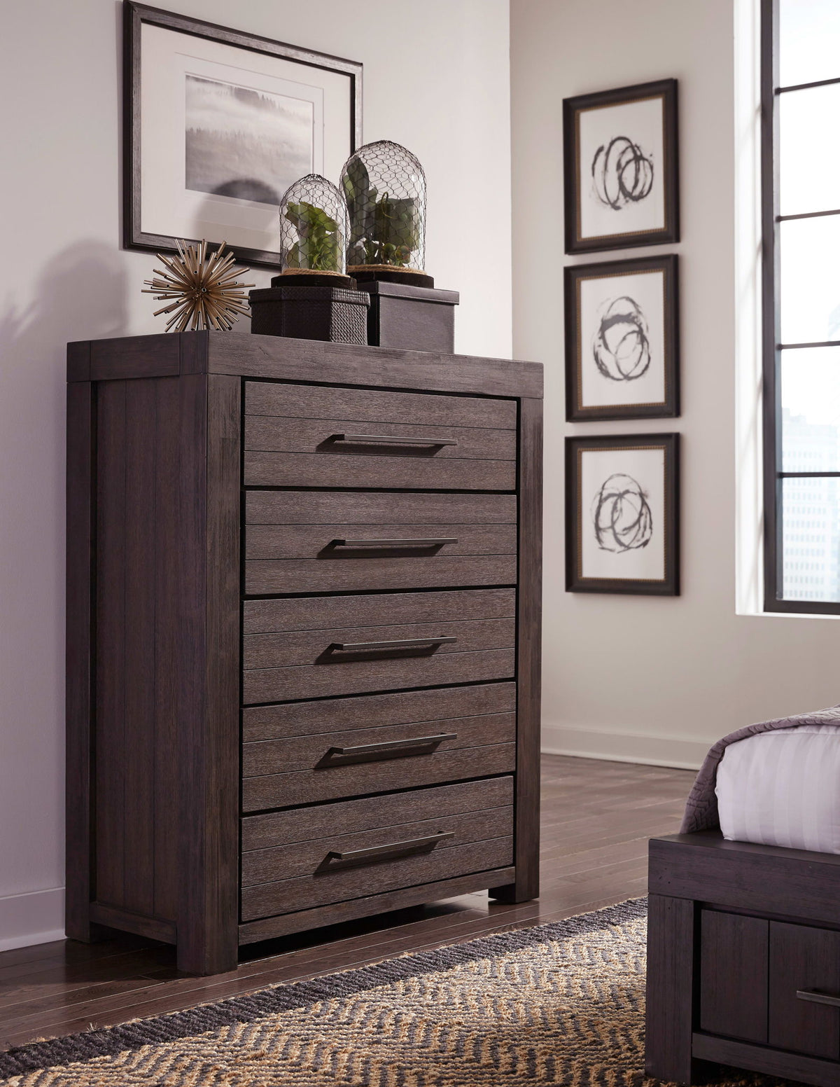 Heath - Five Drawer Chest - Basalt Gray (2024)