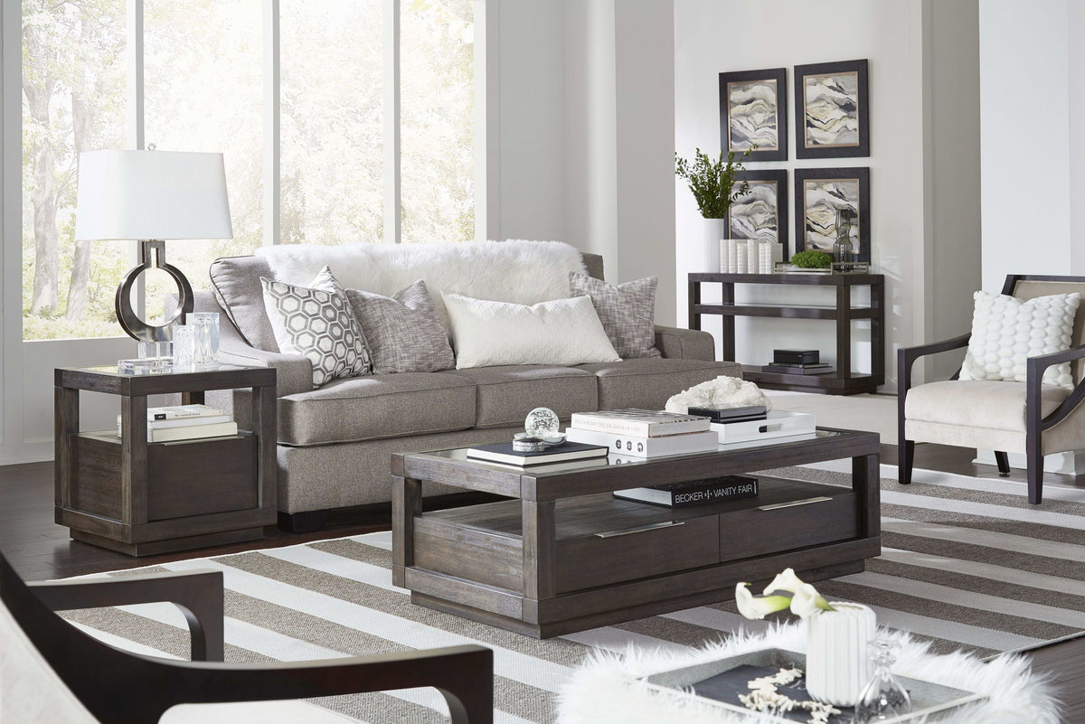 Oxford - One Drawer End Table - Basalt Gray