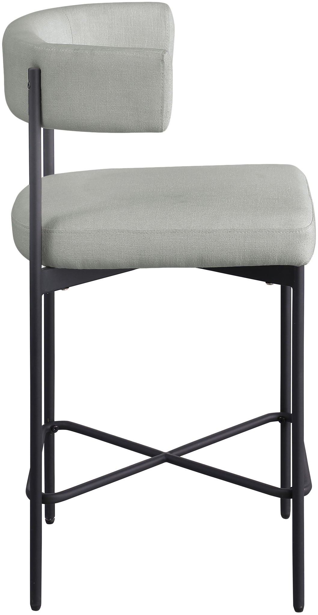 Rivage - Durable Stool With Black Frame (Set of 2) - Urban Living Furniture (Los Angeles, CA)