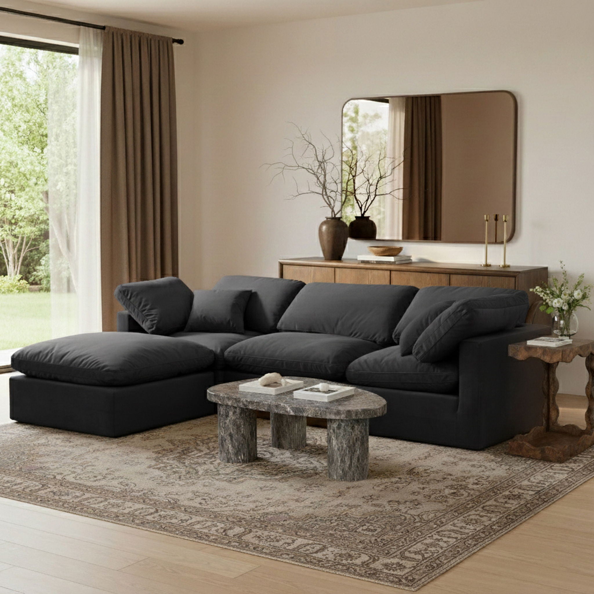 Indulge - Velvet 4 Piece Modular Sectional With Chaise - Urban Living Furniture (Los Angeles, CA)