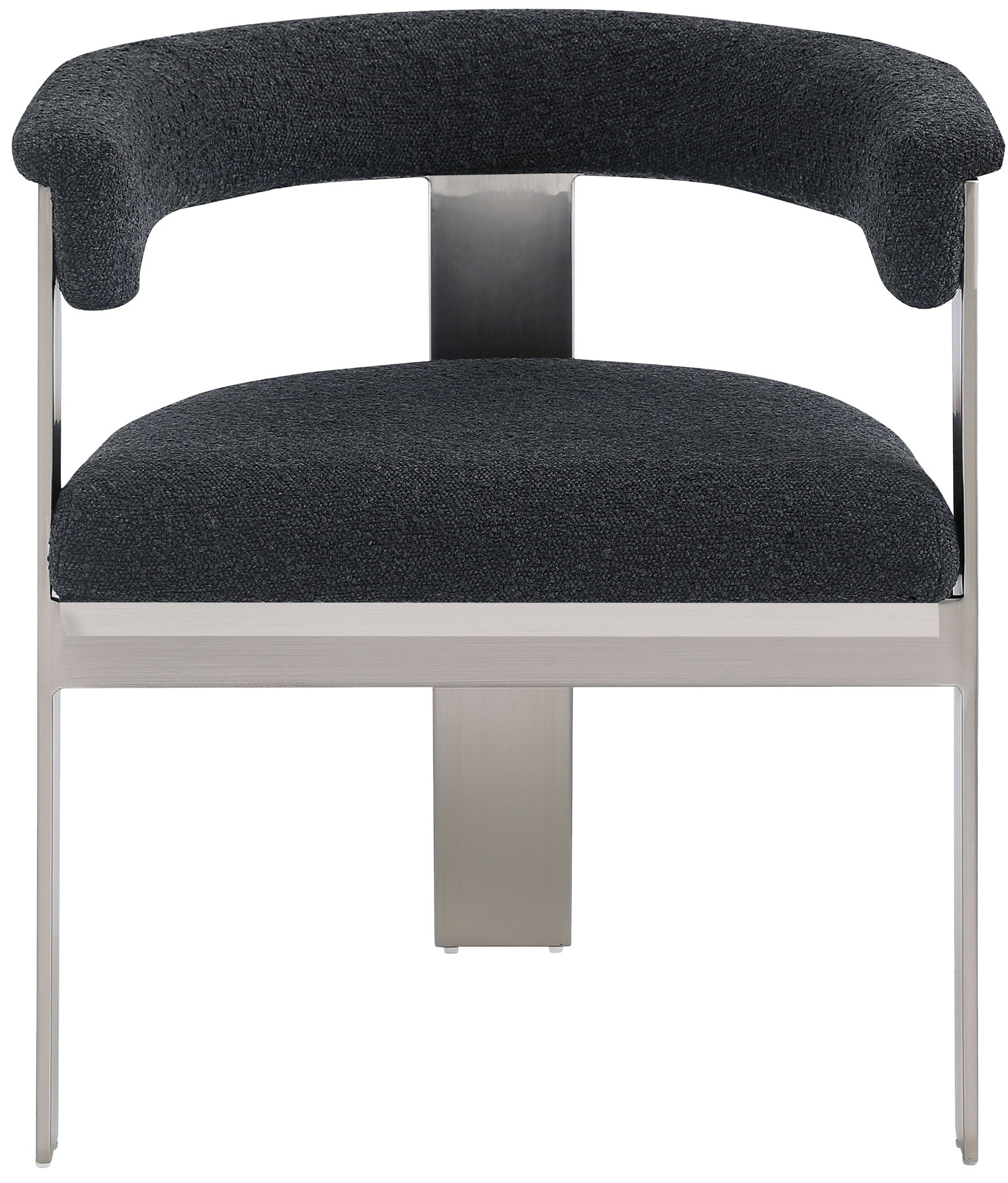 Romeo - Boucle Dining Chair With Silver Base (Set of 2) - Urban Living Furniture (Los Angeles, CA)