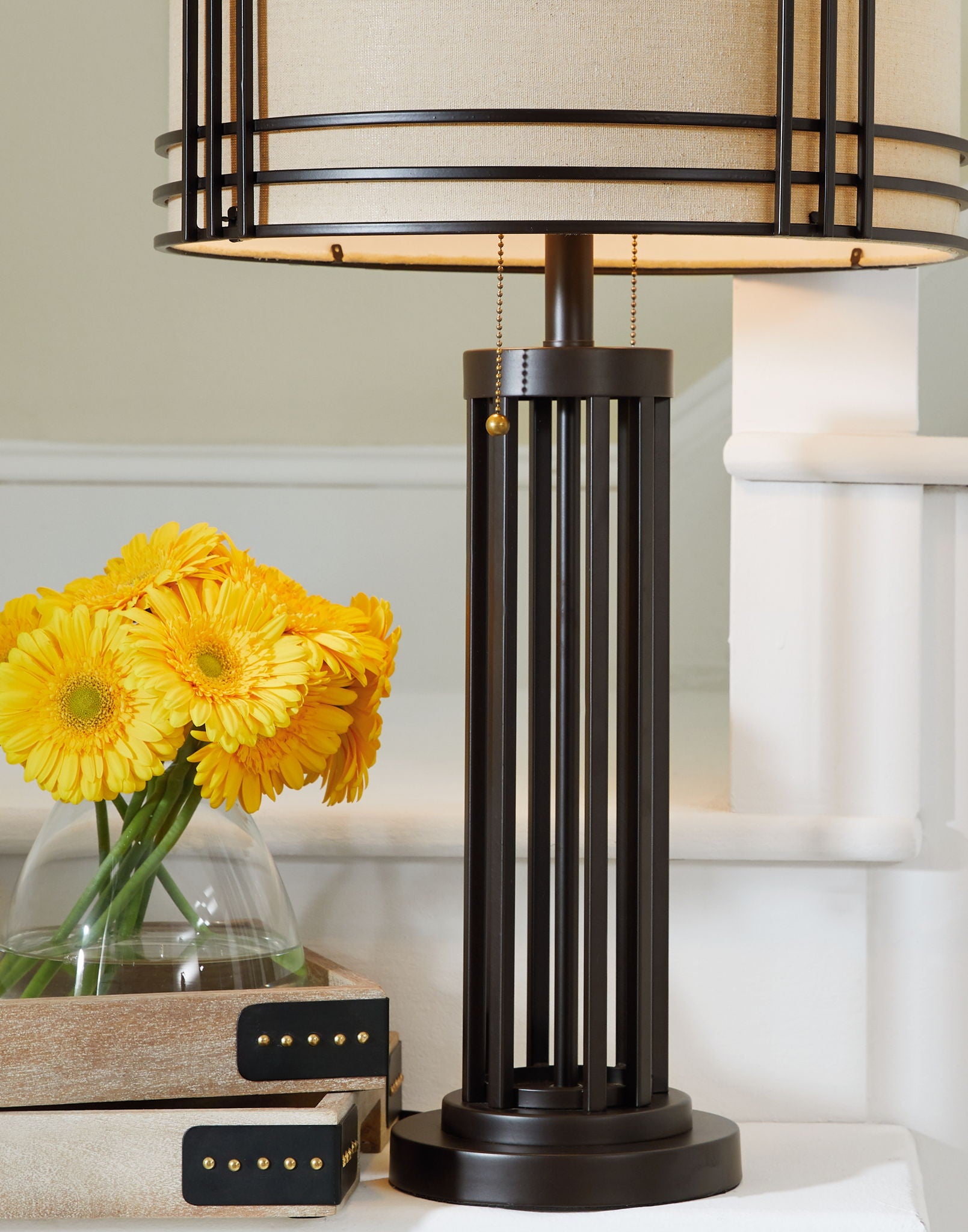 Hanswell - Dark Brown - Metal Table Lamp - Urban Living Furniture (Los Angeles, CA)