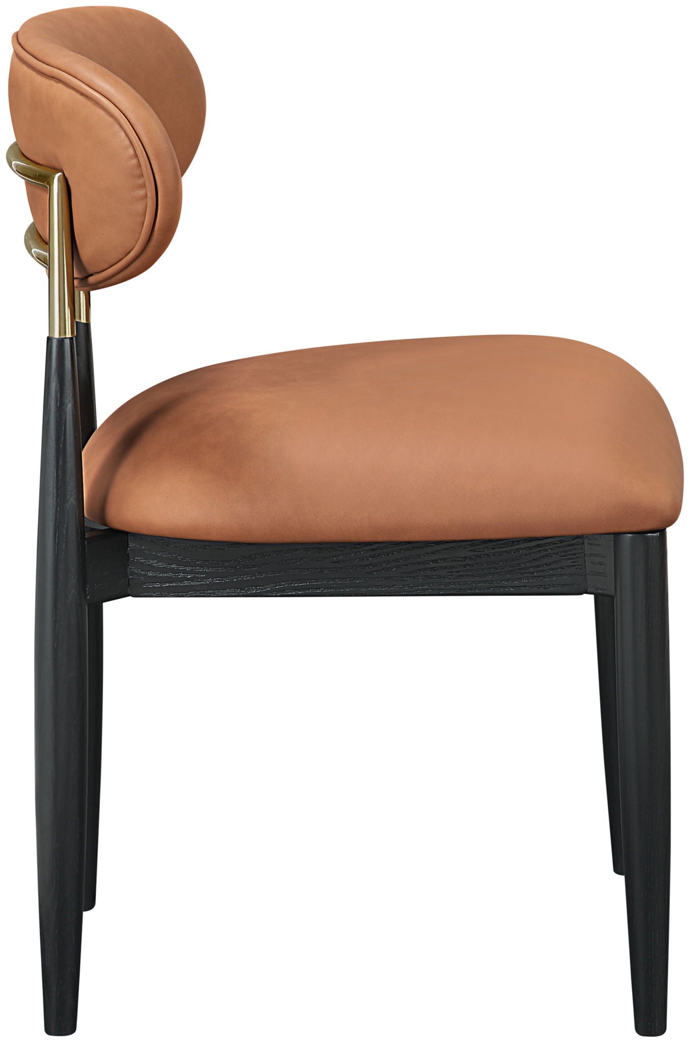 Riccio - Dining Side Chair (Set of 2) - Black And Gold Frame - Urban Living Furniture (Los Angeles, CA)