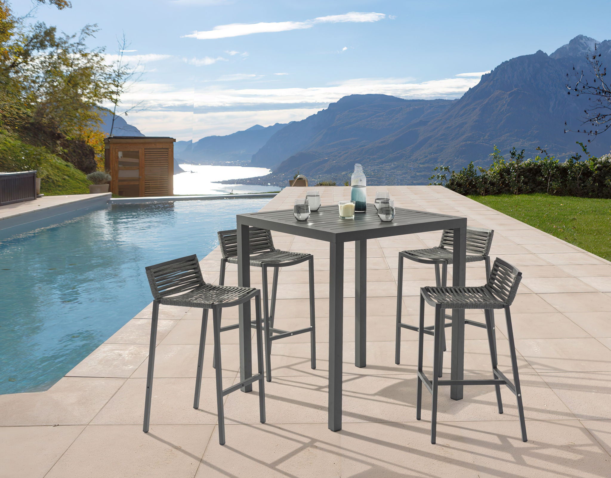 Maldives - Patio Square Bar Table - Urban Living Furniture (Los Angeles, CA)
