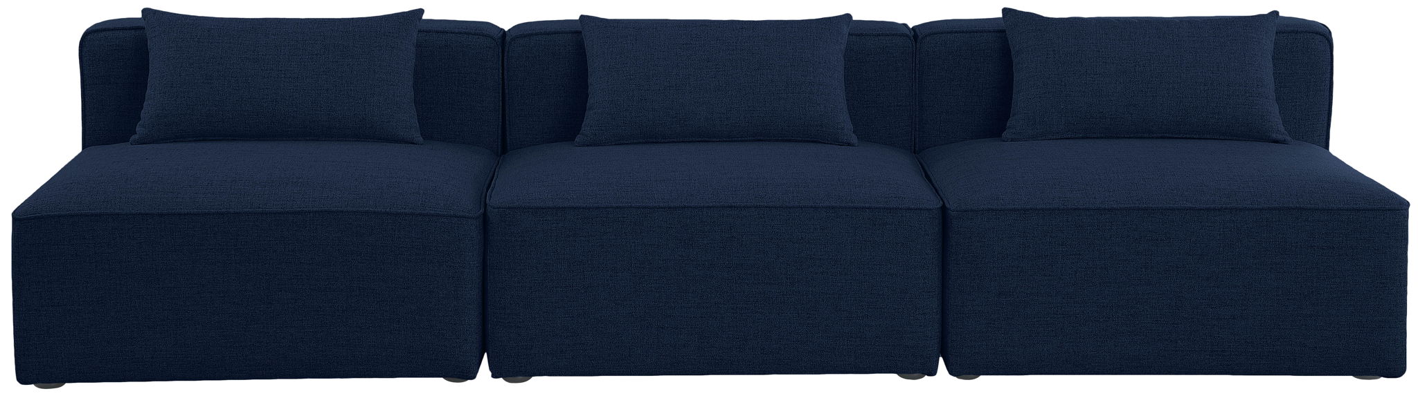 Cube - Linen Modular 3 Seat Armless Sofa - Urban Living Furniture (Los Angeles, CA)