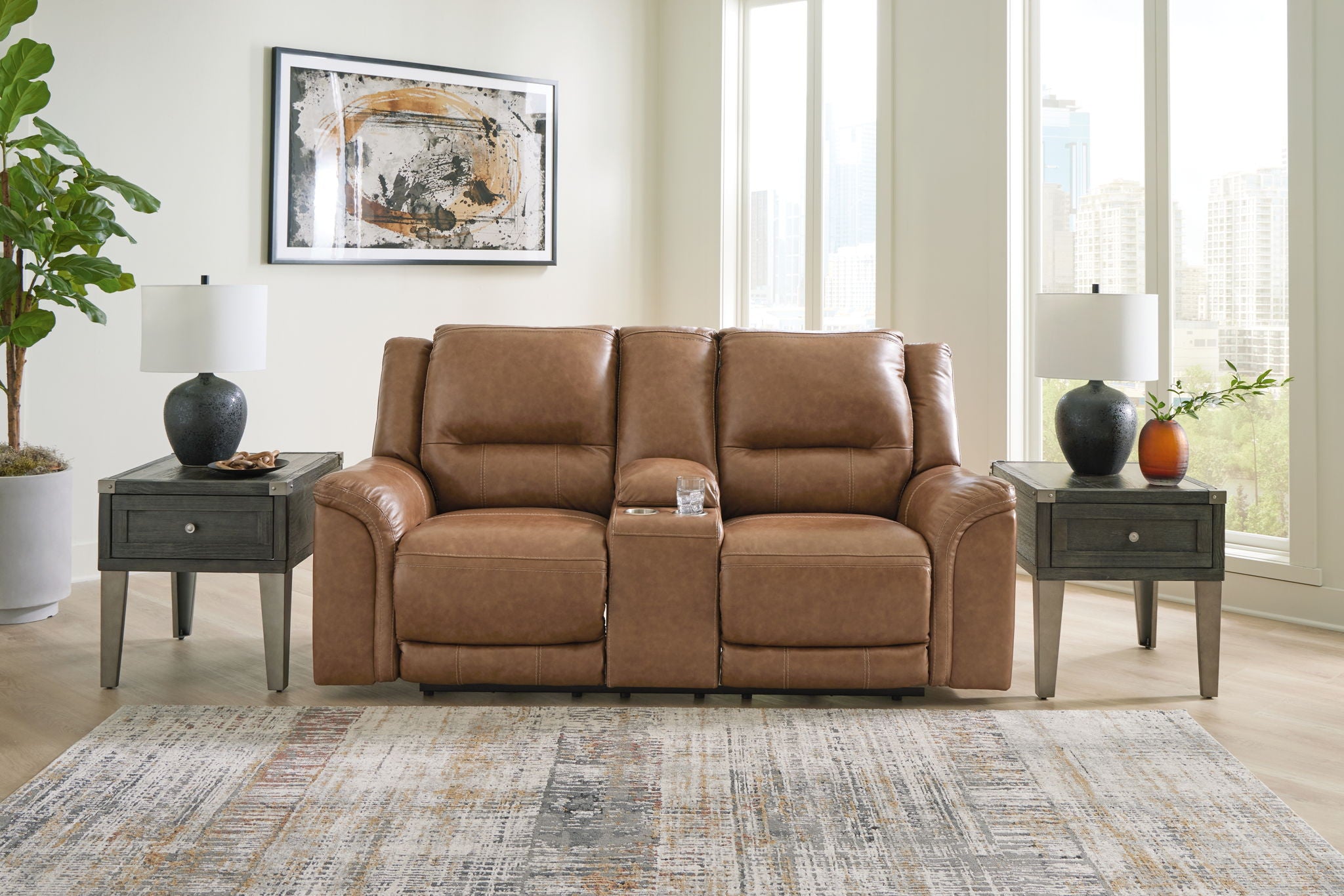 Trasimeno - Power Reclining Loveseat With Console - Urban Living Furniture (Los Angeles, CA)
