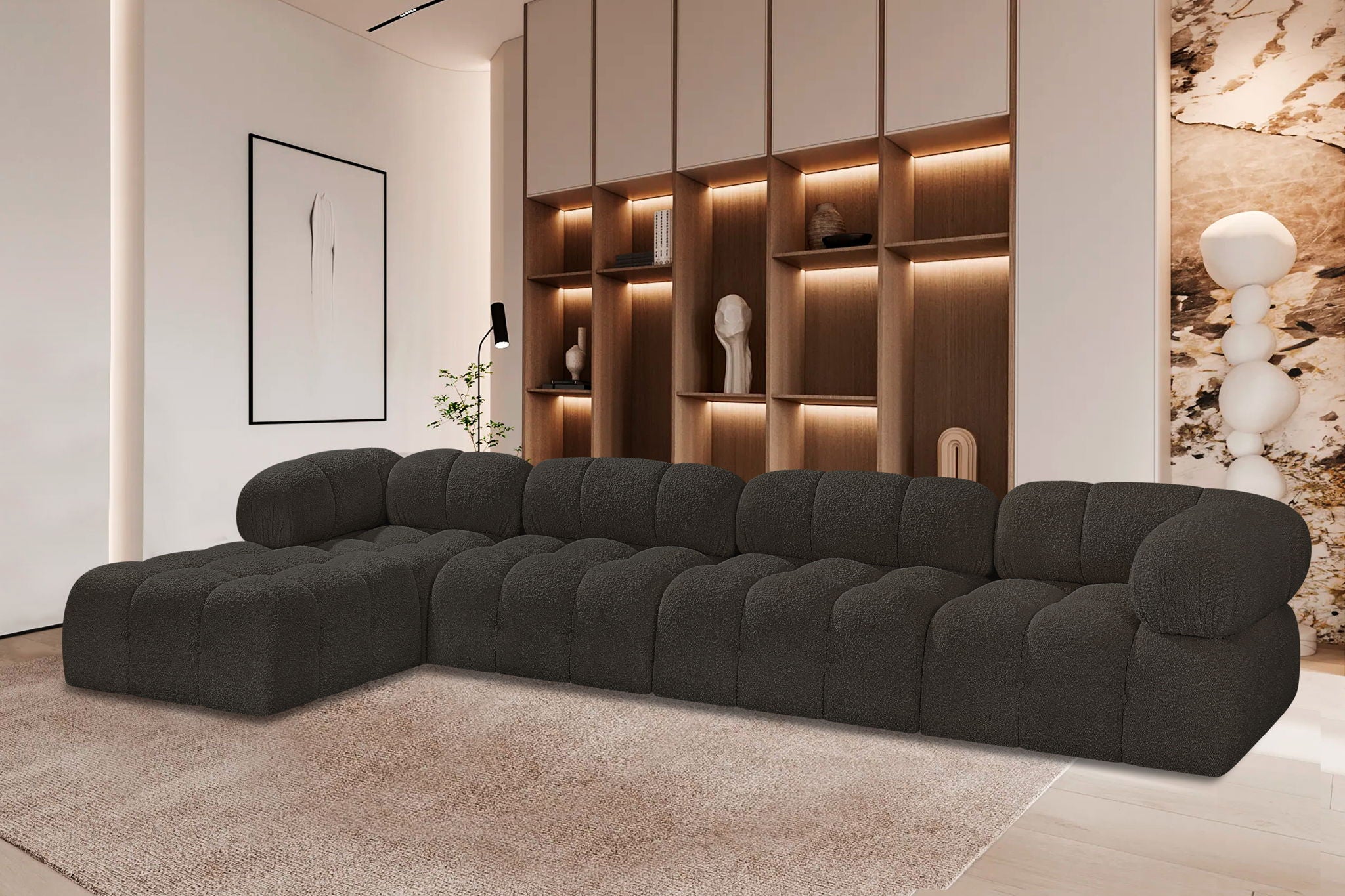 Ames - 5 Piece Fabric Modular Sectional - Urban Living Furniture (Los Angeles, CA)