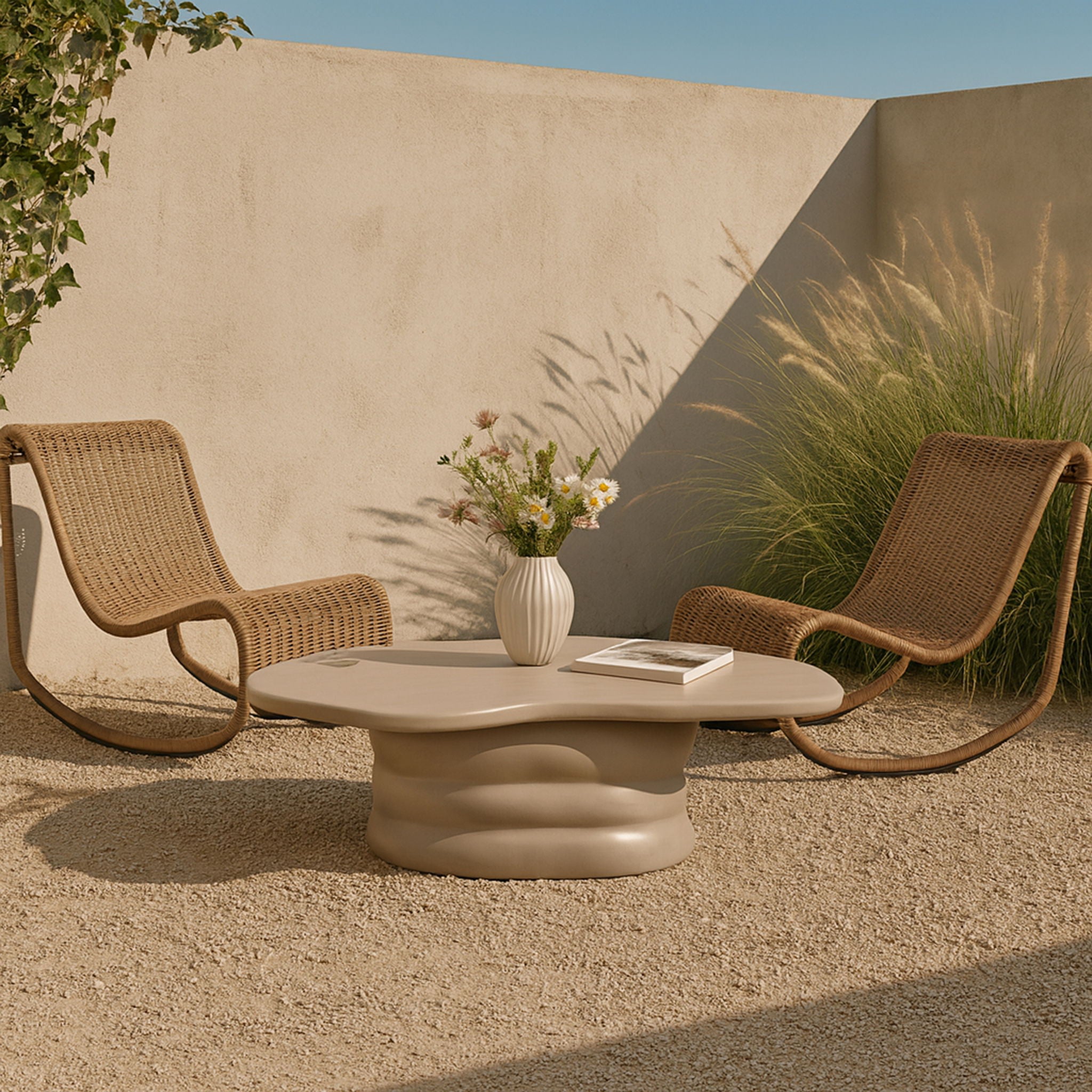 Branna - Concrete Coffee Table - Taupe - Urban Living Furniture (Los Angeles, CA)