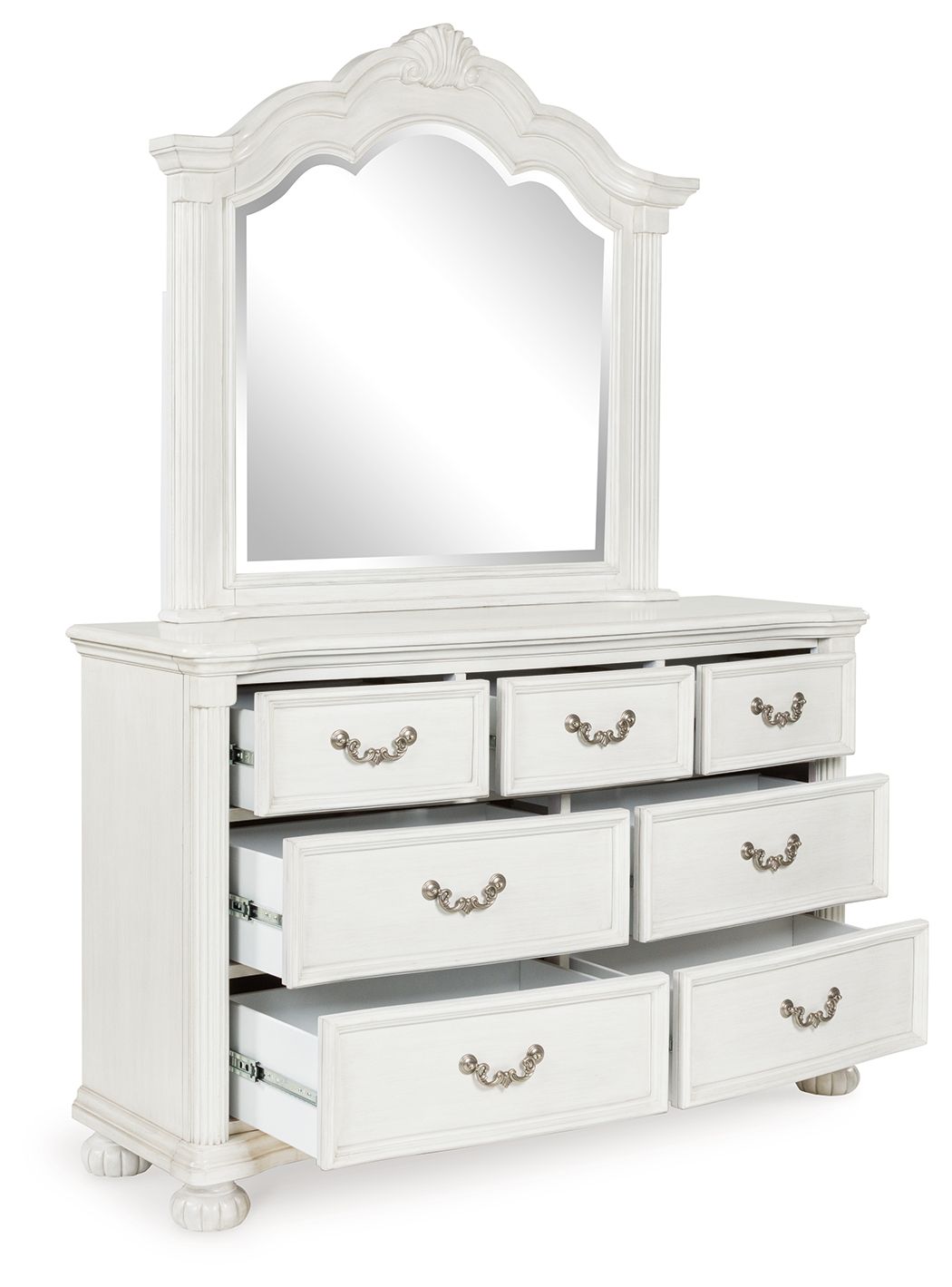 Montelaine - Antique White - Dresser And Mirror - Urban Living Furniture (Los Angeles, CA)