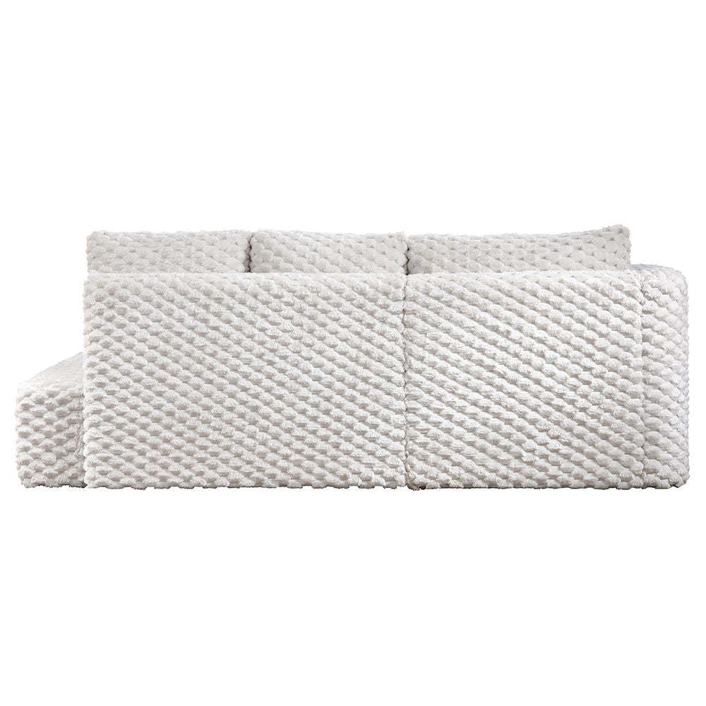 Manya - Sectional Sofa - Ivory Corduroy - Urban Living Furniture (Los Angeles, CA)