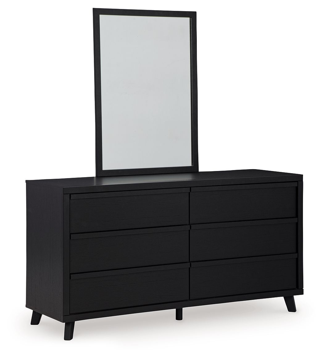 Danziar - Black - Dresser And Mirror - Urban Living Furniture (Los Angeles, CA)