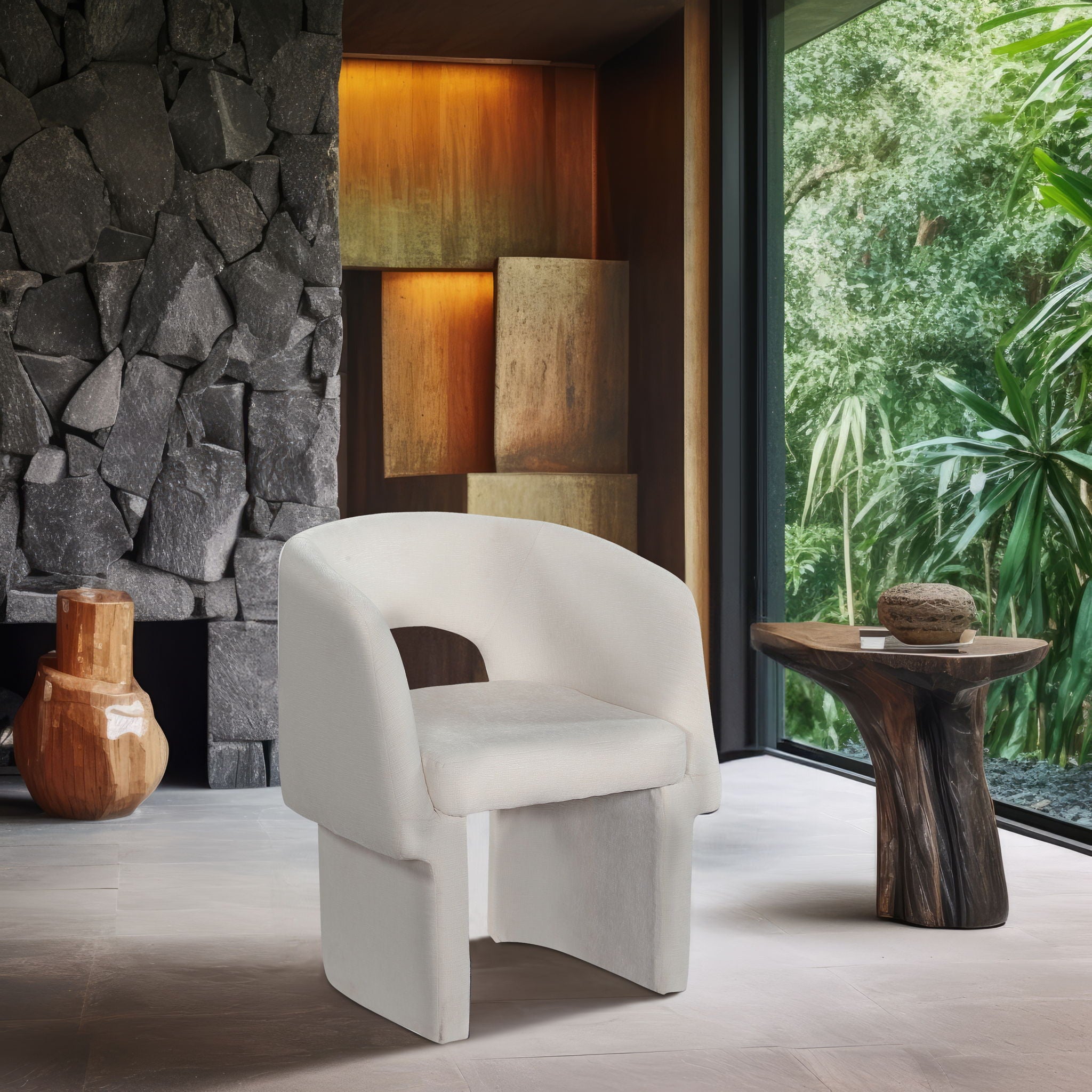 Emmet - Chenille Dining Chair / Accent Chair - Urban Living Furniture (Los Angeles, CA)