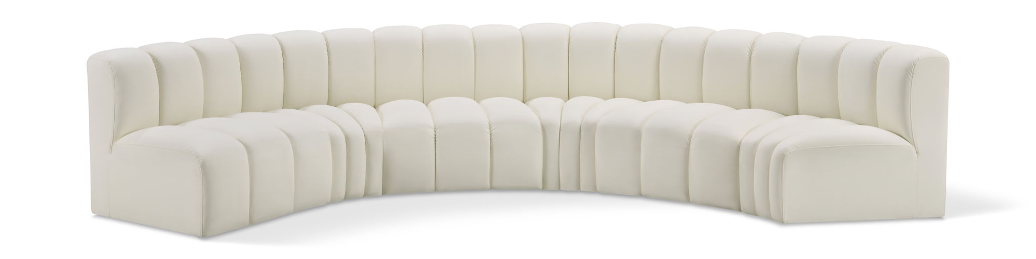 Arc - Faux Leather 6 Piece U-Shaped Modular Sofa - Urban Living Furniture (Los Angeles, CA)