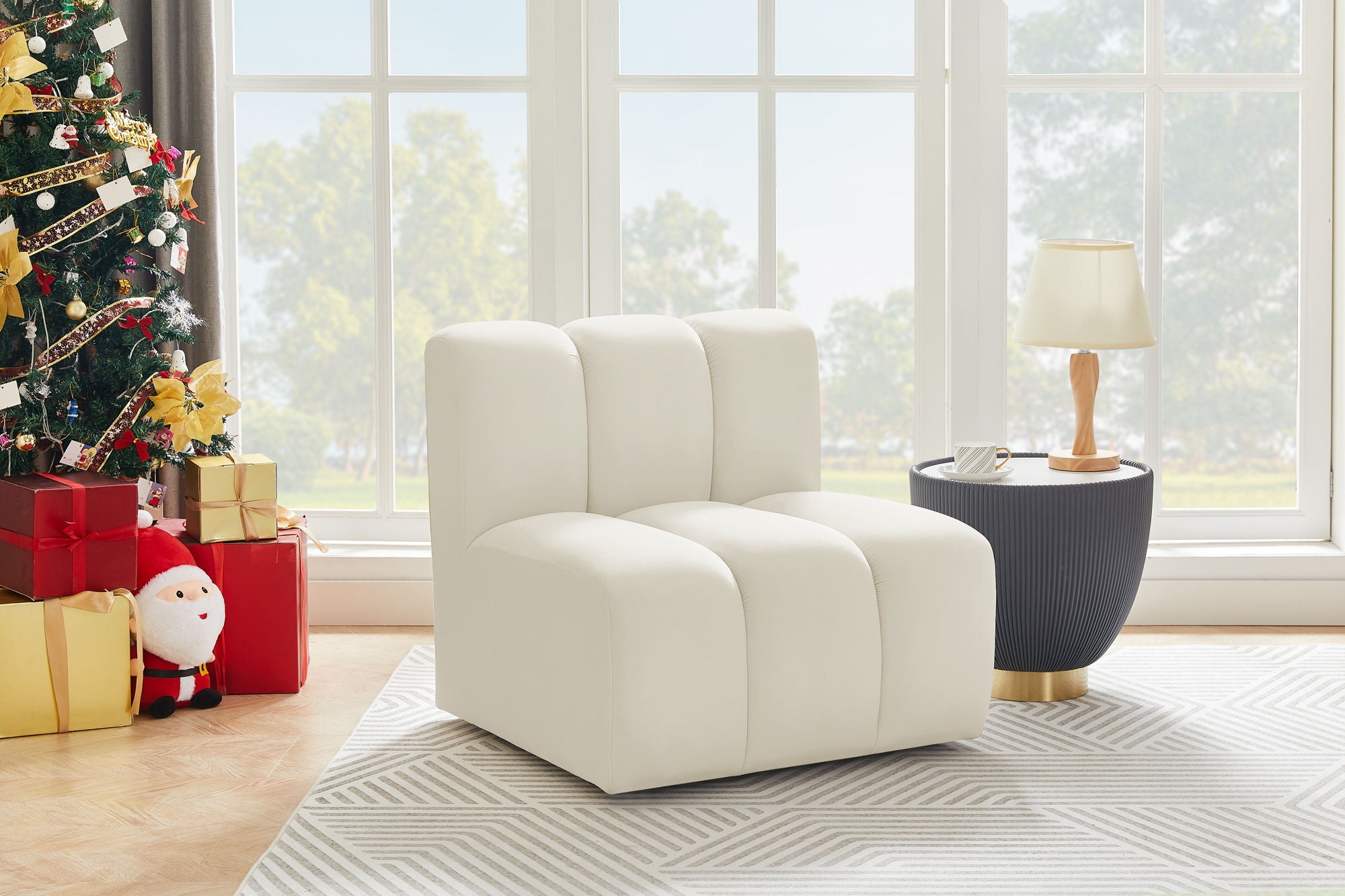 Arc - Velvet Straight Chair - Urban Living Furniture (Los Angeles, CA)