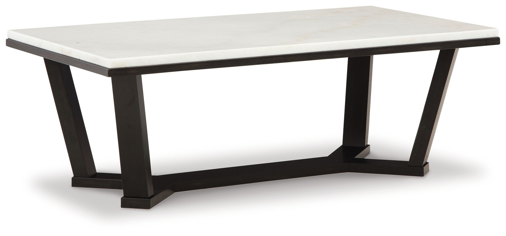Fostead - White / Espresso - Rectangular Cocktail Table - Urban Living Furniture (Los Angeles, CA)