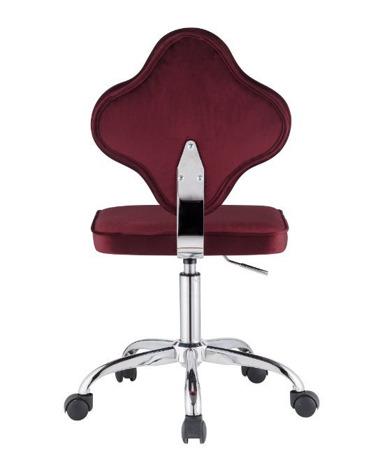 Clover - Office Chair - Red Velvet - Urban Living Furniture (Los Angeles, CA)