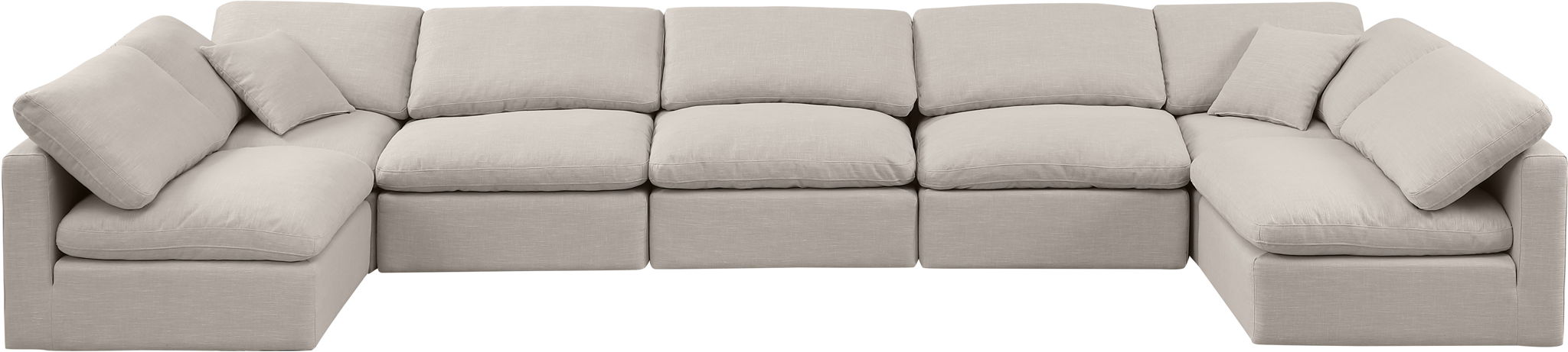 Indulge - Linen 7 Piece Modular U-Shaped Sectional - Urban Living Furniture (Los Angeles, CA)
