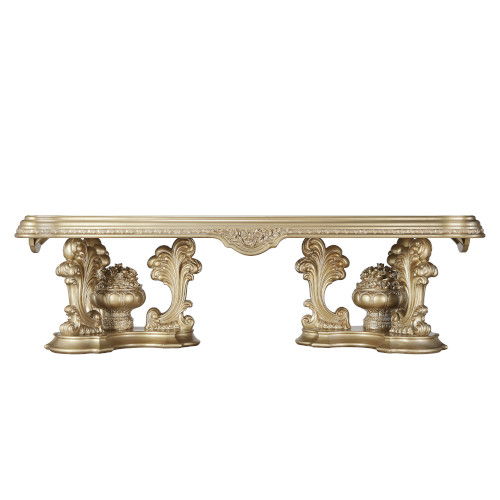 Seville - Dining Table With Pedestal Base - Gold - Urban Living Furniture (Los Angeles, CA)