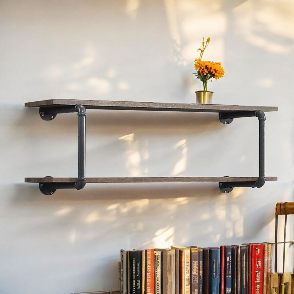 Brantley - Wall Rack - Antique Oak & Sandy Gray - Urban Living Furniture (Los Angeles, CA)