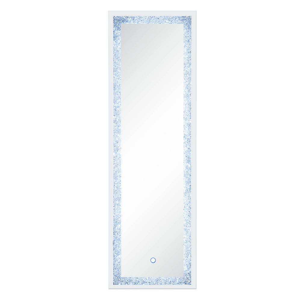 Noralie - 60" Floor Mirror With LED - Mirrored & Faux Diamonds - Urban Living Furniture (Los Angeles, CA)