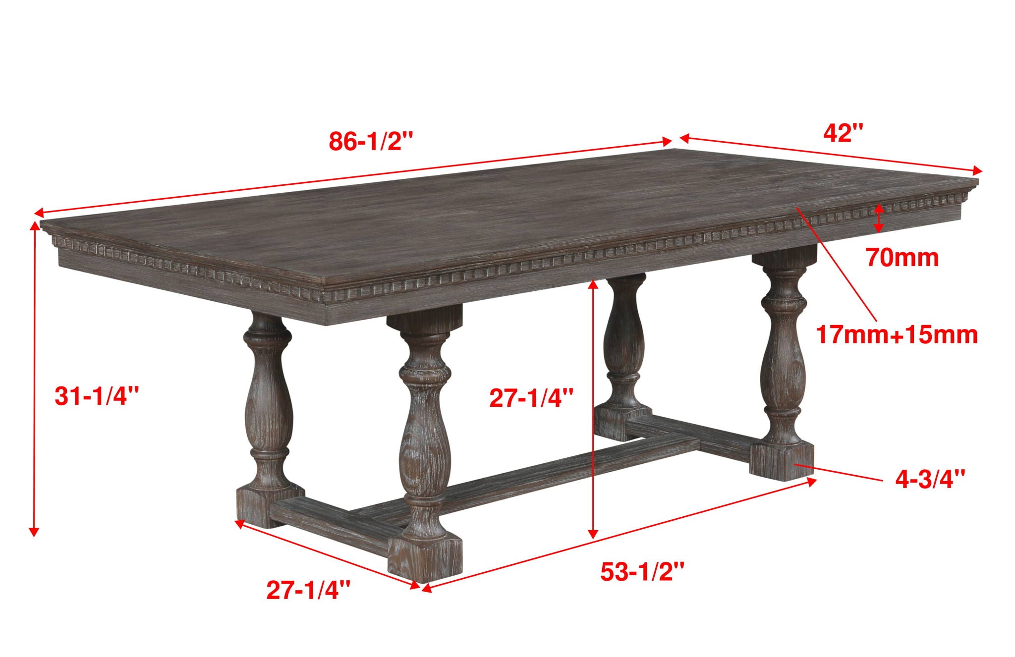 Regent - Dining Table - Charcoal Black - Urban Living Furniture (Los Angeles, CA)