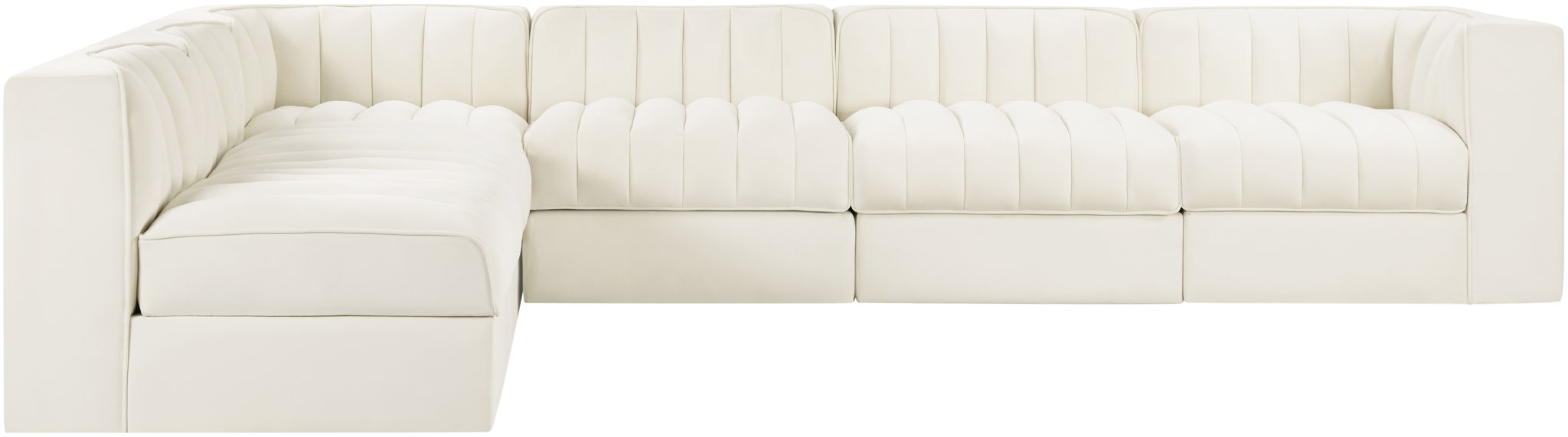 Rummi - Velvet Performance Fabric Upholstered 6 Piece Modular Sectional (With 3 Corner Chairs) - Urban Living Furniture (Los Angeles, CA)