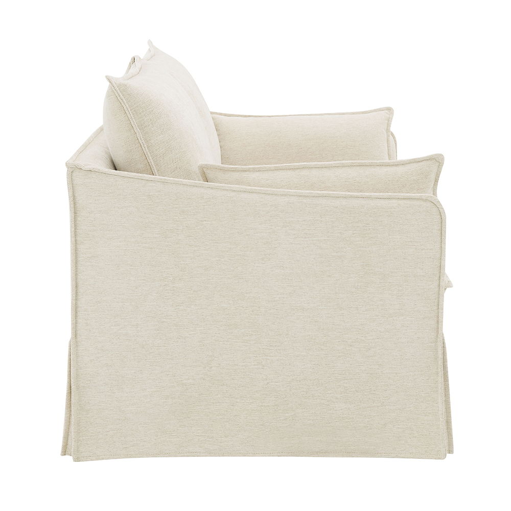 Shane - Loveseat With 2 Pillows - Beige Linen - Urban Living Furniture (Los Angeles, CA)